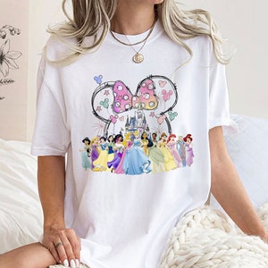 Watercolor Mickey Castle Shirt Disney Princesses Shirt, Women Disney Vacation Shirt, Magic Kingdom Shirt, Princess Birthday Gift