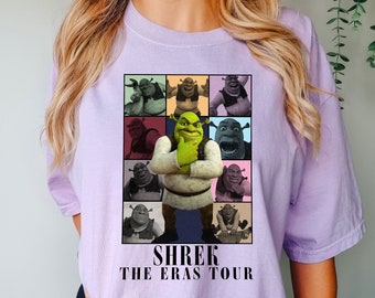 Shrek The Er als Tour Funny Shirt Disney Shrek en Fiona Shirt, Funny Trending Shrek Meme Cadeau voor Shrek Lover, Shrek Kostuum