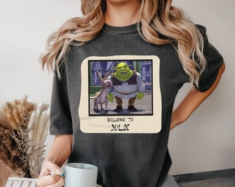 Grappige memes Shrek Shirt Welcome to Duloc Shirt, Shrek Face Shirt, Sassy Shrek Shirt, Shrek en Fiona voor Shrek Lover