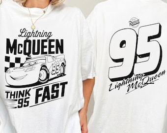 2 Seitig Lightning Mcqueen Shirt, Disney Cars Shirt, Cars Familien Urlaub 2026 Shirt, Cars Land Shirt