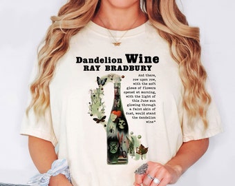 Vintage Wine Ray Bradbury Shirt Fahrenheit 451 Shirt, Literary Shirt, Fall Shirt Book Lover Gift, Moody Shirt, Literary Gift