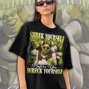 Shrek Funny Shirt Shrek Yourself Before You Wreck Yourself Shrek Meme Shirt, Disney Fiona Princess Shirts Shrek Party