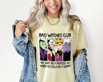 Villains Shirt, Bad Witches Club Shirt, Funny Villain Shirt, Bad Queen Shirt, Witches Shirt, Evil Villains Shirt
