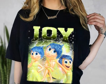 Maglietta Inside Out Joy, Maglietta Inside Out 2 Personaggi, Film Inside Out 2024, Maglietta Emozioni, Maglietta Festa di Compleanno