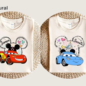 Cars Custom Couple Matching Shirt, McQueen And Sally Matching Shirts, Trip Cars Shirt, Cars Movie Shirt, Cars Gift Shirt