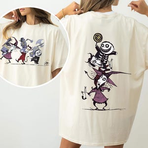 2 Side Lock Shock Barrel Oogiee&#39;s Boys Shirt, Jack & Sally Nightmare Christmas Shirts, Halloween Party Family Gift, Spooky Season Tee