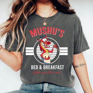 Mulan Mushu&#39;s Bed and Breakfast Shirt,  Retro Mushu Shirt, Vacation Gift, Trip 2025 Shirt