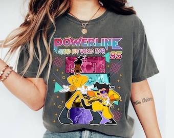 A Goofy Movie Powerline Max Goof Stand Out World Tour Retro Shirt, Family Matching Shirt, Magic Kingdom, WDW Birthday Gift