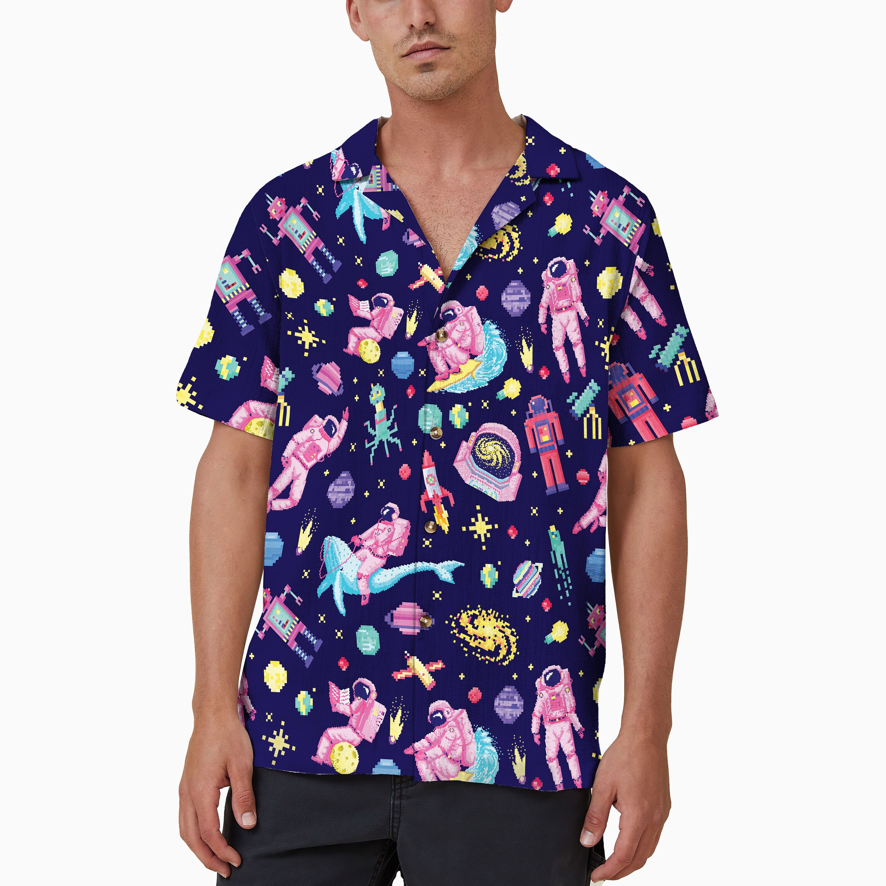 Aloha 美味く 新品 DAN Shirt Space