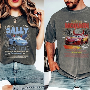Vintage Cars Matching Shirt, Lightning McQueen and Sally Couple Shirt, Limited McQueen Shirt, Couple Matching Shirt