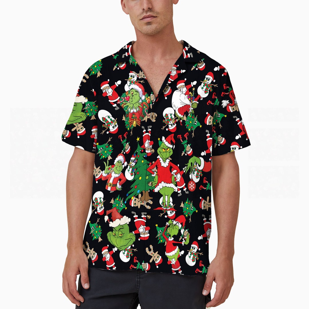 Grinch Hawaiian Shirt Amazon Grinch Hawaiian Shirt Funny Grinch