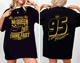 2 Seitiges Lightning Mcqueen Shirt, Disney Cars Shirt, Cars Familienurlaub 2026 Shirt, Cars Land Shirt