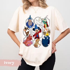 Fantasia Mickey Sorcerer Shirts, Magical Characters Shirt, Fantasia Show  Family Vacation Trip Shirt