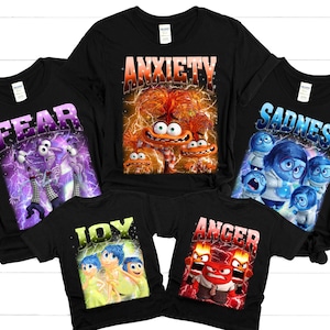 Inside Out Characters Shirts, Inside Out 2 Shirt, Friends Group Matching Shirt, Family Party Shirt, Birthday Gift Ideas
