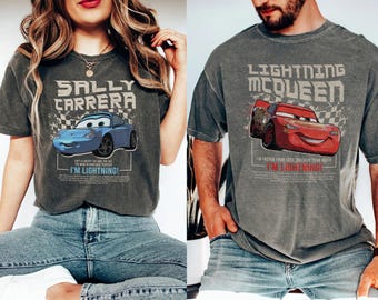 Retro Cars Couple Shirt Sally Cars Movie Shirt, Cars Matching Shirt, Sally and McQueen Shirt, Gift for Boyfriend