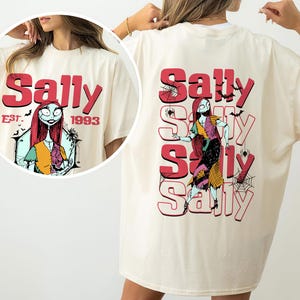 2 Side Sally Nightmare Shirt, Jack Skellington Before Christmas Shirts, Jack Sally Couple Matching Gift, Halloween Family Tee