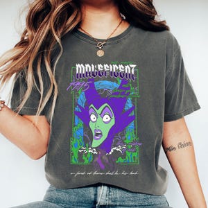 ARetro Villains Sleeping Beauty Maleficent Old School Poster Shirt, Maleficent Shirt, Halloween Matching Shirt