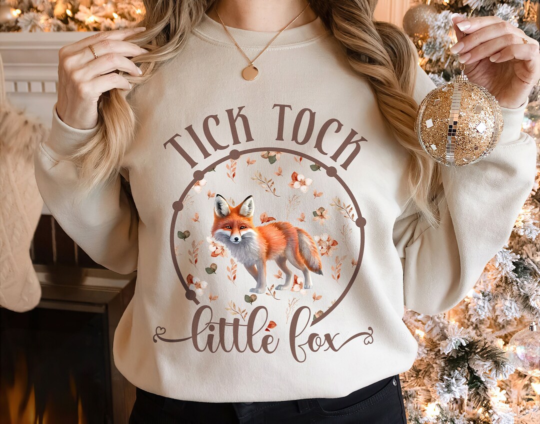 Folk Botanical Little Fox Sweatshirt, the Archer and the Fox Ouabh