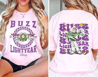 2 Sided Buzz Lightyear Est 1995 Shirt, Toy Story Shirt, Toy Story Movie Sweatshirt, Infinity and Beyond Shirt, Birthday Trip Shirt
