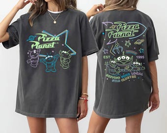 Retro Pizza Planet Alien Shirt, Toy Story Shirt, Toy Story Alien Shirt, Pizza Planet Alien Shirt, Toy Story Freunde, Familien Geschenke Shirt