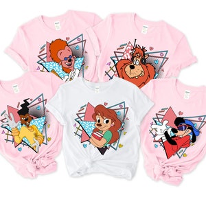 Retro 90s Goofy Movie Shirt, A Goofy Movie Characters Shirt, Max Goofy Roxanne Powerline Bobby Bigfoot Matching Shirt, 2024 Trip Shirt