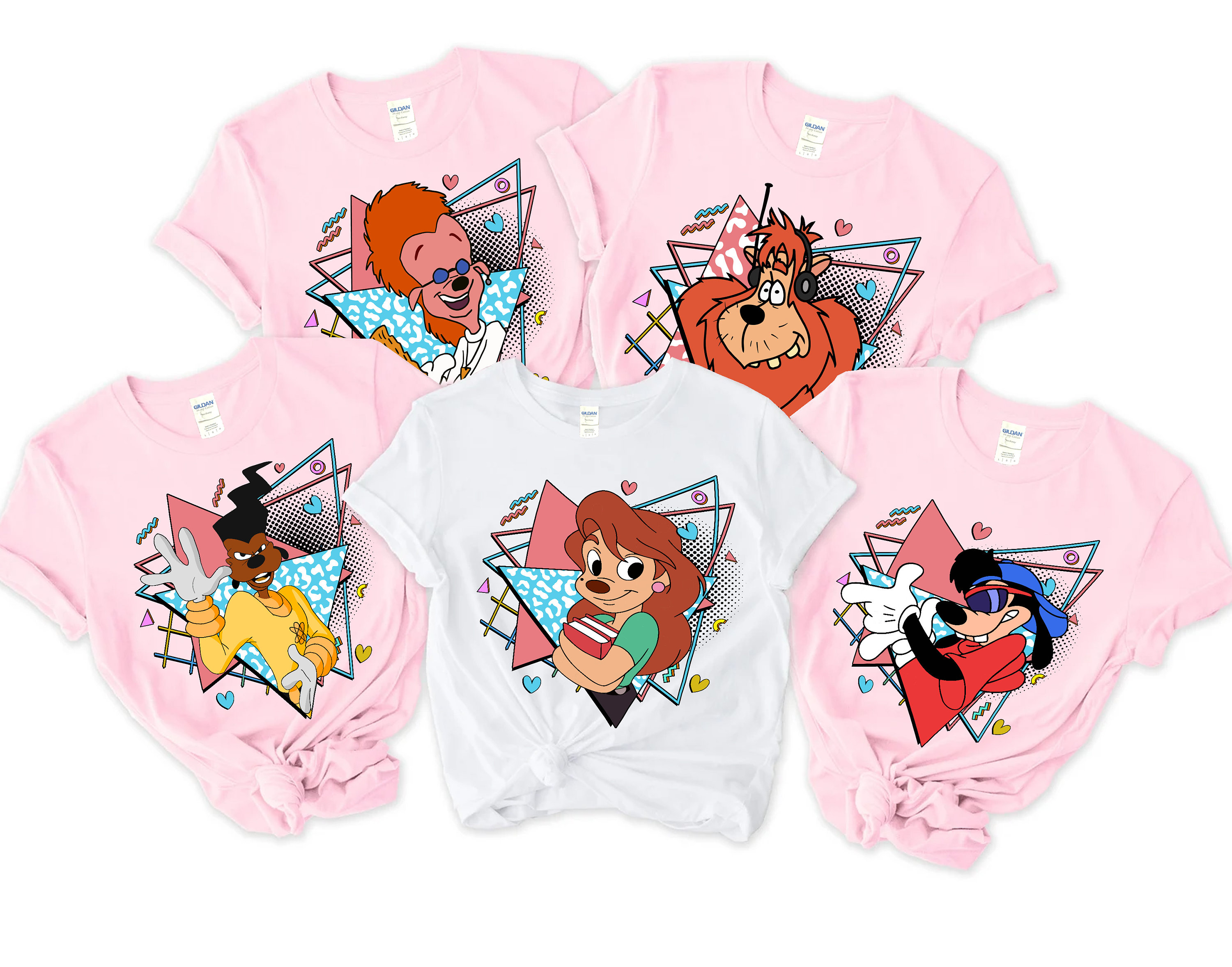 Retro 90s Goofy Movie Shirt, A Goofy Movie Characters Shirt, Max Goofy Roxanne Powerline Bobby Bigfoot Matching Shirt, 2024 Trip Shirt