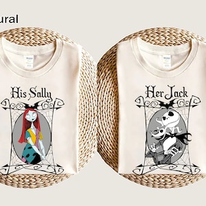 Jack and Sally Couple Matching Shirt Her Jack His Sally Shirt, Jack and Sally Valentines Gift for Lovers, Couple Shirt