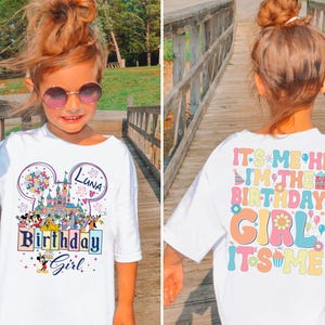 Birthday Girl Custom Name Shirt, It&#39;s Me Hi I&#39;m The Birthday Girl It&#39;s Me Shirt, Mouse And Friends, Best Birthday Ever, Birthday Gifts