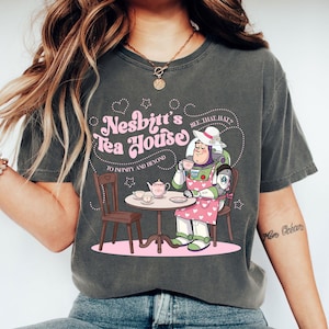 Mrs. Nesbitt’s Tea House Shirt, Nesbitt’s Tea House Shirt, Toy Story Tea House Shirt, Toy Story Shirt