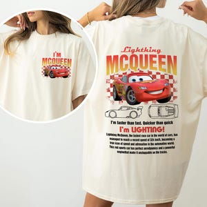 2 Sided I&#39;m McQueen Shirt, Cars Matching Shirt, Cars Movie Shirt, Couple Shirts, McQueen and Sally Couple Shirt, Couple Matching Shirt