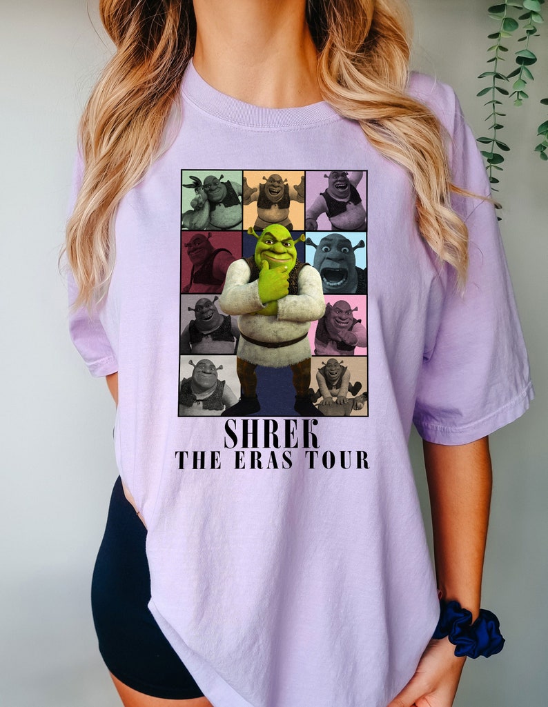 Shrek the Eras Tour Funny Shirt Disney Shrek and Fiona Shirt, Funny ...