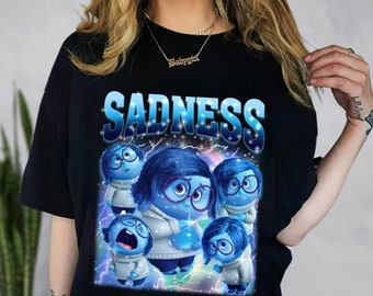 Maglietta Inside Out Tristezza, Maglietta Inside Out 2 Personaggi, Film Inside Out 2024, Maglietta Emozioni, Maglietta Festa di Compleanno
