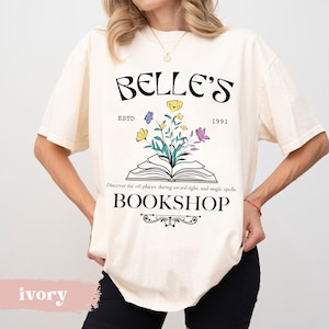 Belles Book Club Shirt, Geschichte so alt wie die Zeit Shirt, Prinzessin Belle&#39;s Book Shop Shirt, Bibliothekarin Outfits