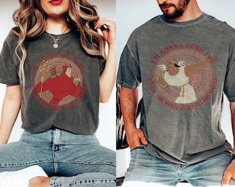 Retro jaren 90 The Emperor's New Groove Kronk Evil Angel bijpassende paar shirt, Valentijn paar bijpassende shirt, Valentijnsdag cadeau hem haar