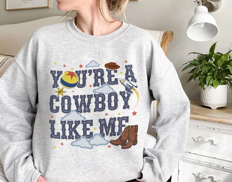 Vintage Tay Story Shirt, You're A Cowboy Like Me Shirt, Toy Story 5 Shirt, Disneyland Family Vacation Trip Shirt, Disney Pixar Fest Shirt image 4