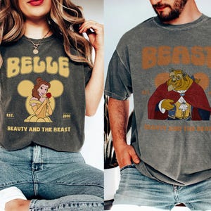 Beauty and the Beast Est 1991 Couple Matching Shirt, His and Hers Shirts, Her Beast His Beauty Shirt, Gift for Couples