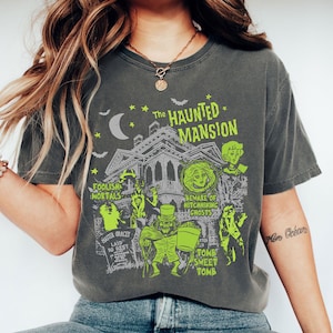 Chemise d&#39;Halloween du manoir hanté, cadeau de chemise d&#39;horreur d&#39;Halloween, cadeau d&#39;Halloween de mortels idiots de bienvenue, chemise de saison effrayante