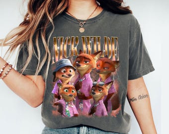 Zootropolis Nick Wilde-tröja, Judy Hopps och Nick Wilde-tröja, Zootropolis 2-tröja, Familjesemester 2026-tröja