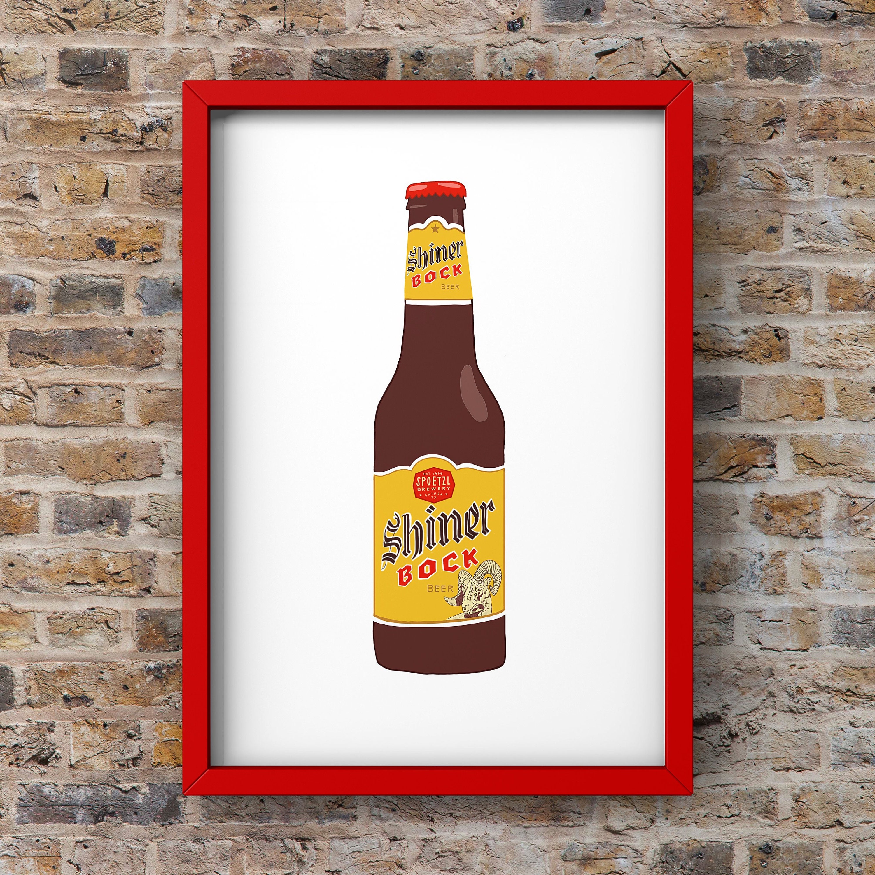 Shiner bock beer - Etsy 日本
