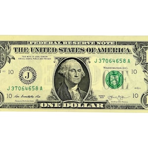United States 1 Dollar bill 2013 George Washington in Uncirculated condition