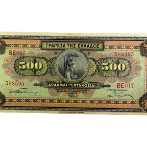 Greece 500 Drachmai 1932 in Almost Uncirculated condition.