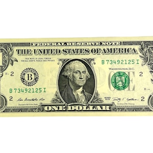 United States 1 Dollar bill 2009 George Washington in Uncirculated condition