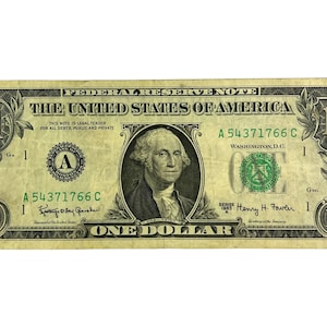 United States 1 Dollar bill 1963 George Washington