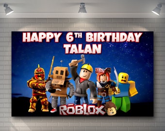 Banner personalizado de cumpleaños para niños, fondo imprimible personalizado, decoración de pared, archivo digital imprimible