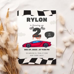 Kids Birthday Invitation, Personalised Birthday Invite, Mobile Invitation, Printable Birthday Invitation, Printable Digital file