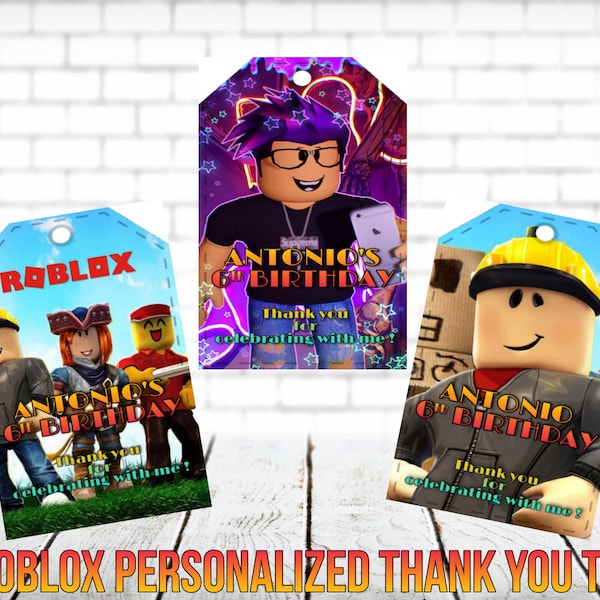 Thank You Rox Roblox Thank You Tag - Etsy