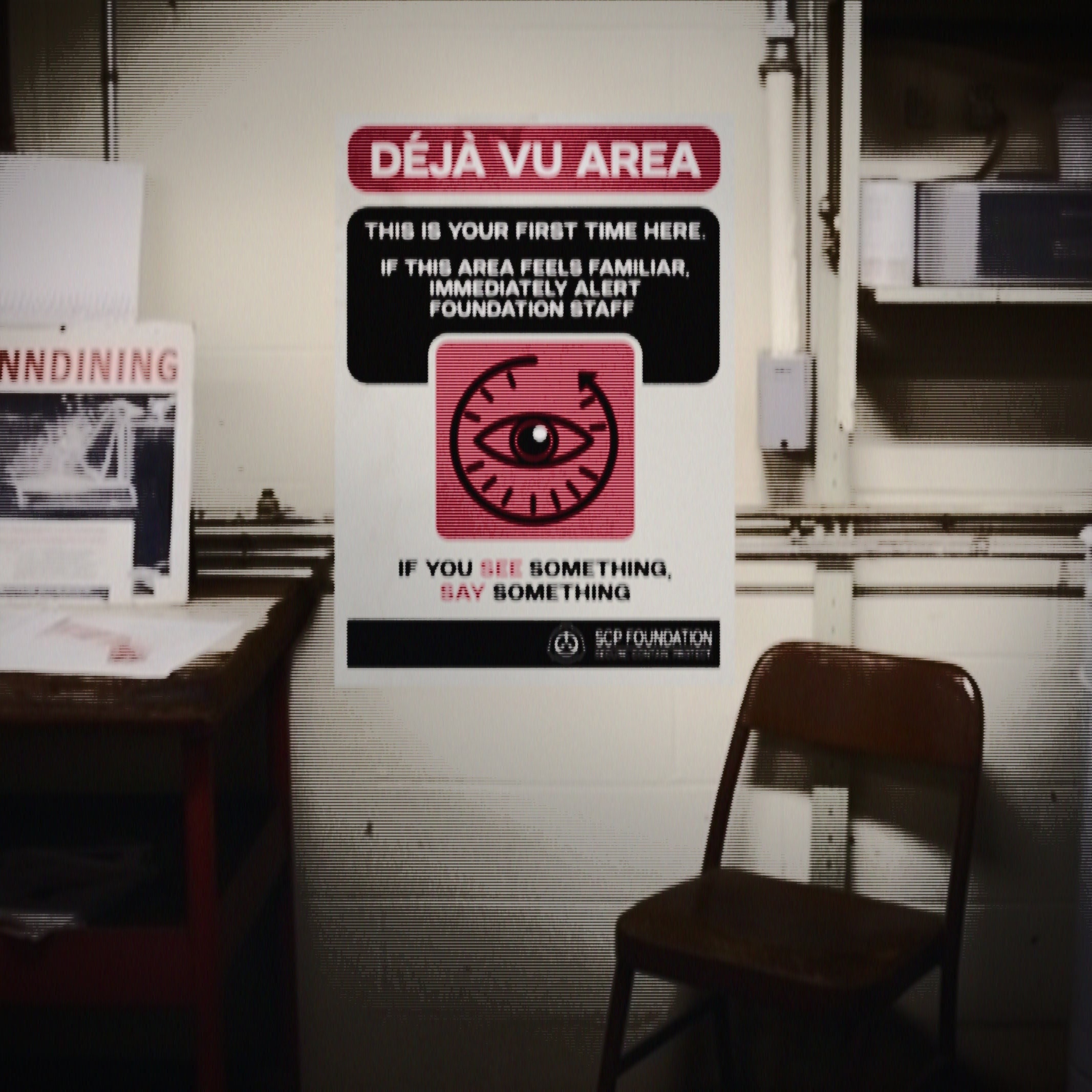 SCP WARNING Poster Don't Speak Scp-foundation Poster 