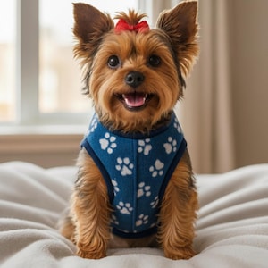 簡単に縫える犬用コートの型紙：ジャージージャケット、サイズXS～L（PDF型紙）