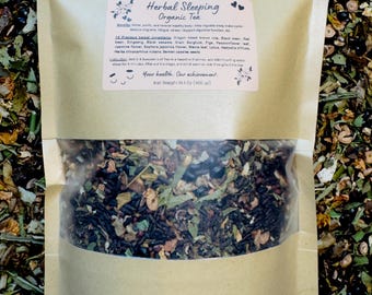 Herbal Sleeping Tea: An Sinh Organic Tea, Caffeine-Free Bedtime Blend