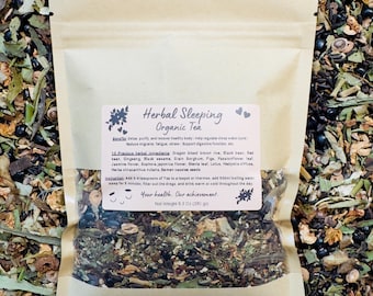 Herbal Sleeping Tea: An Sinh Organic Bedtime Blend - Non-Caffeinated
